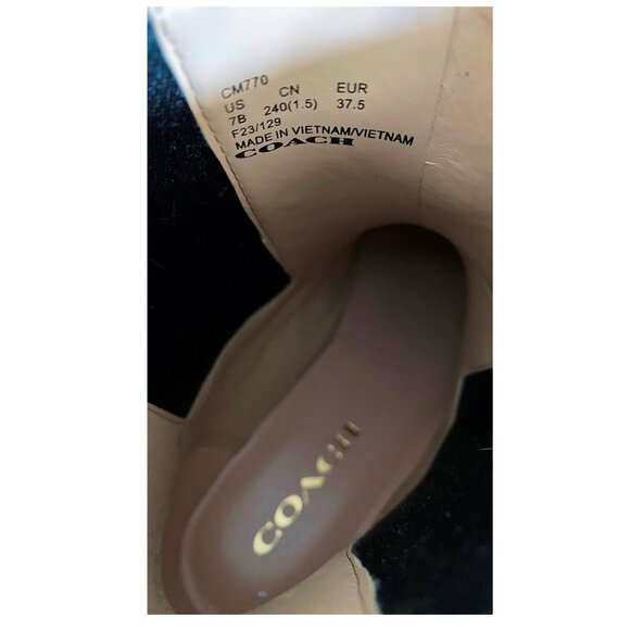 Coach Women's Ankle Boots in Burgundy and Black - Picture 9 of 13